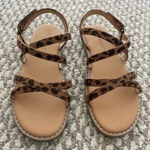 Cat & Jack Leopard Strappy Sandals